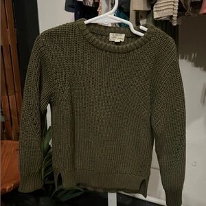 NWOT 2/3 The Simple Folk Olive Green Sweater